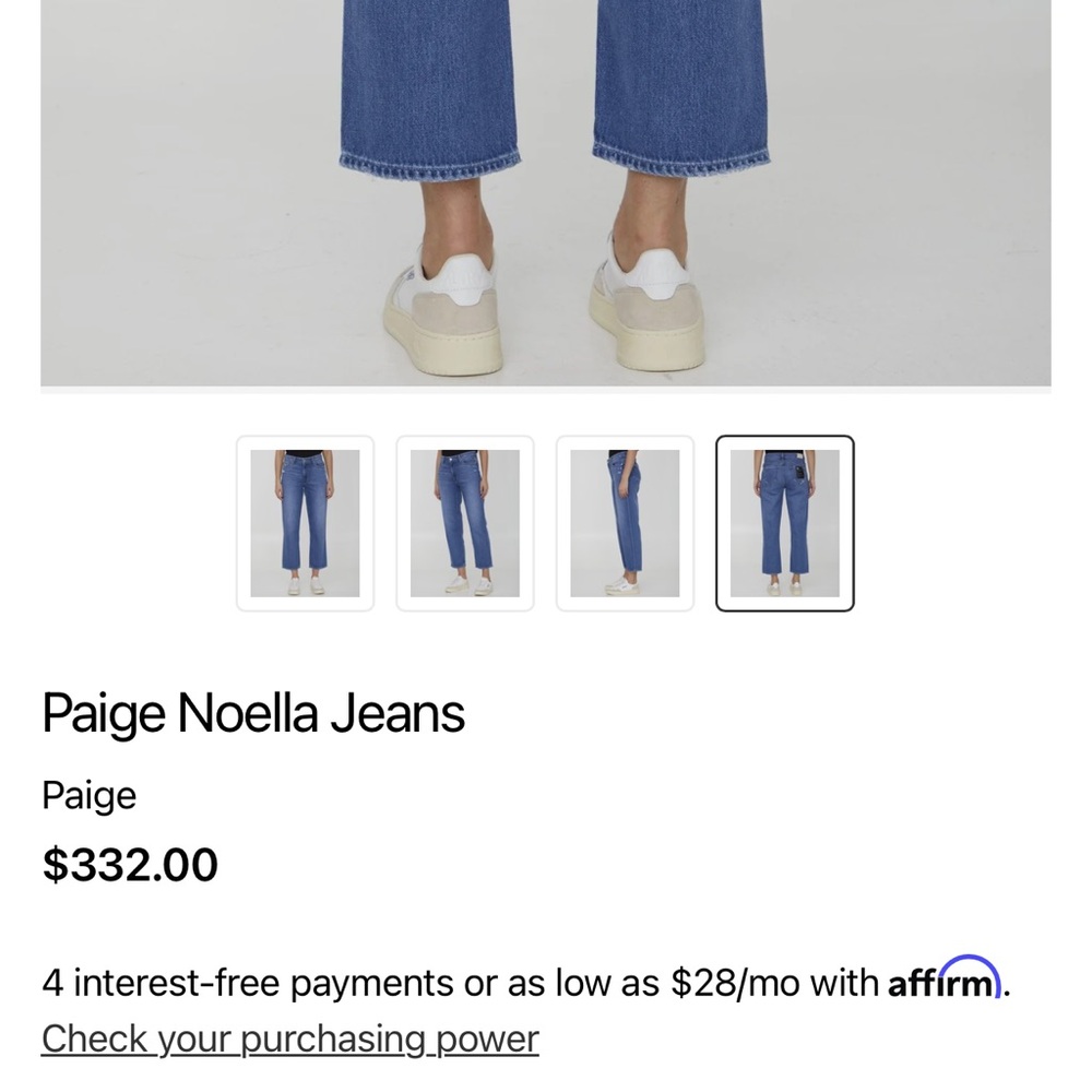 PAIGE Women's Noella Straight Leg Jeans - Picture 4 of 14